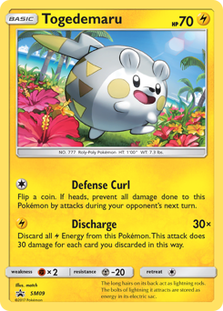 Pokemon SM Black Star Promos Togedemaru - SM09