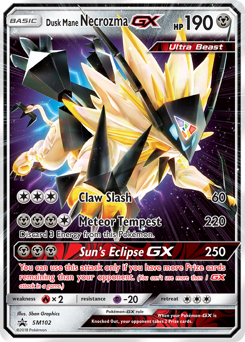 Pokemon SM Black Star Promos Dusk Mane Necrozma-GX - SM102