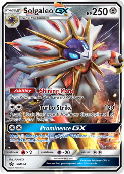 Pokemon SM Black Star Promos Solgaleo-GX - SM104