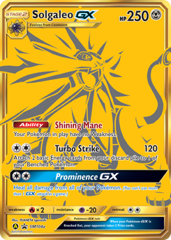 Pokemon SM Black Star Promos Solgaleo-GX - SM104a