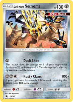 Pokemon SM Black Star Promos Dusk Mane Necrozma - SM107