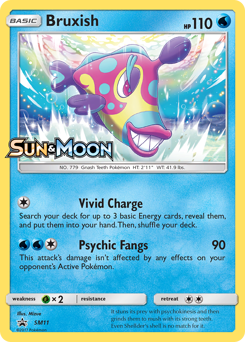 Pokemon SM Black Star Promos Bruxish - SM11
