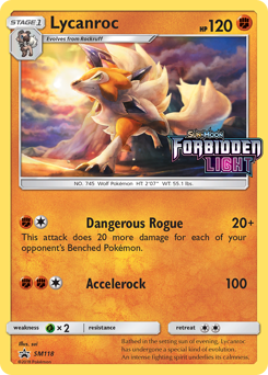 Pokemon SM Black Star Promos Lycanroc - SM118