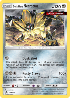 Pokemon SM Black Star Promos Dusk Mane Necrozma - SM124