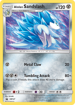 Pokemon SM Black Star Promos Alolan Sandslash - SM127