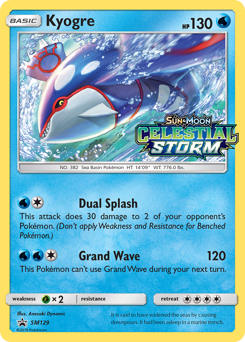 Pokemon SM Black Star Promos Kyogre - SM129