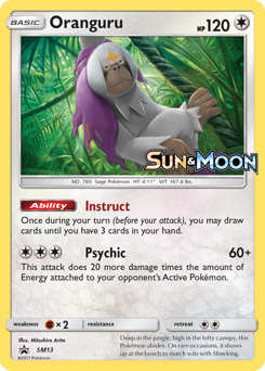Pokemon SM Black Star Promos Oranguru - SM13