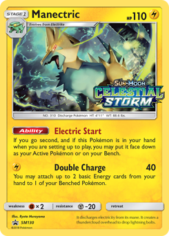 Pokemon SM Black Star Promos Manectric - SM130