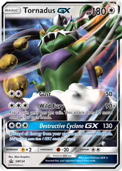 Pokemon SM Black Star Promos Tornadus-GX - SM134