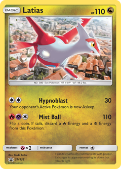 Pokemon SM Black Star Promos Latias - SM135