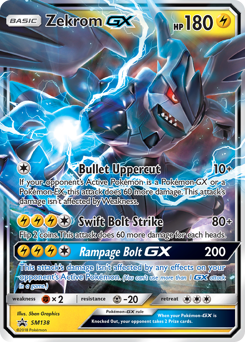 Pokemon SM Black Star Promos Zekrom-GX - SM138
