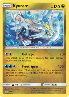 Pokemon SM Black Star Promos Kyurem - SM142