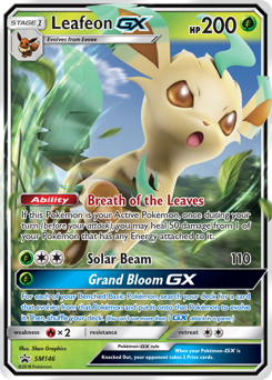 Pokemon SM Black Star Promos Leafeon-GX - SM146