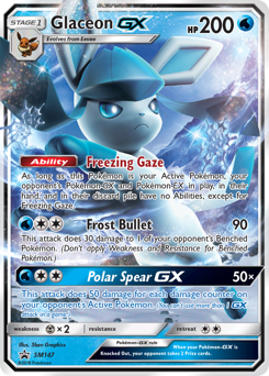 Pokemon SM Black Star Promos Glaceon-GX - SM147