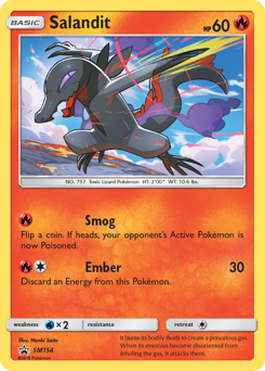 Pokemon SM Black Star Promos Salandit - SM154