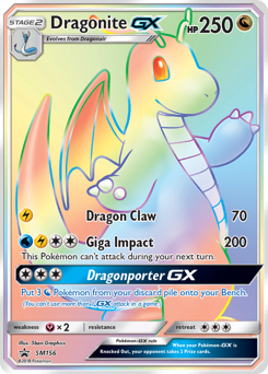 Pokemon SM Black Star Promos Dragonite-GX - SM156