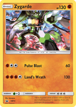 Pokemon SM Black Star Promos Zygarde - SM15