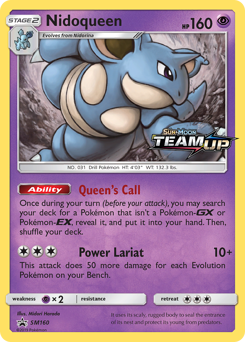 Pokemon SM Black Star Promos Nidoqueen - SM160