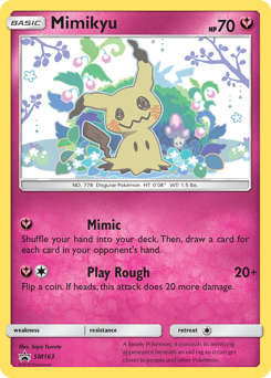 Pokemon SM Black Star Promos Mimikyu - SM163