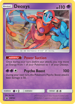 Pokemon SM Black Star Promos Deoxys - SM164