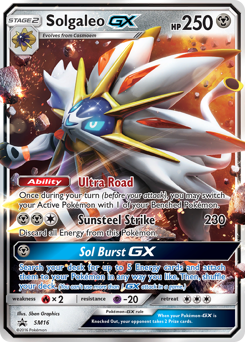 Pokemon SM Black Star Promos Solgaleo-GX - SM16