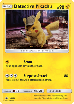 Pokemon SM Black Star Promos Detective Pikachu - SM170