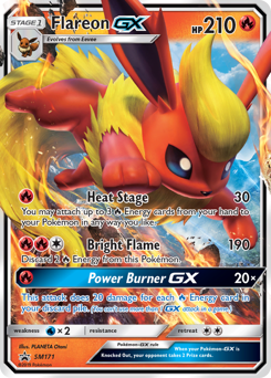 Pokemon SM Black Star Promos Flareon-GX - SM171
