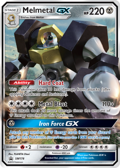 Pokemon SM Black Star Promos Melmetal-GX - SM178