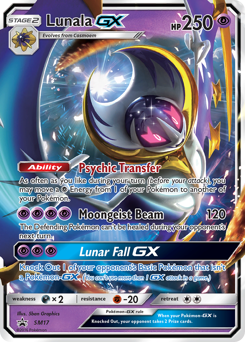 Pokemon SM Black Star Promos Lunala-GX - SM17