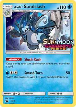 Pokemon SM Black Star Promos Alolan Sandslash - SM18