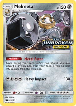 Pokemon SM Black Star Promos Melmetal - SM181