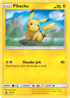 Pokemon SM Black Star Promos Pikachu - SM183