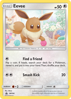 Pokemon SM Black Star Promos Eevee - SM184