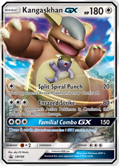 Pokemon SM Black Star Promos Kangaskhan-GX - SM188