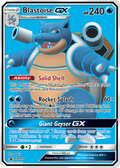 Pokemon SM Black Star Promos Blastoise-GX - SM189