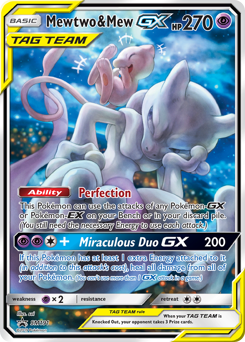Pokemon SM Black Star Promos Mewtwo & Mew-GX - SM191