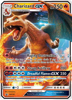 Pokemon SM Black Star Promos Charizard-GX - SM195