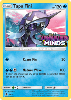 Pokemon SM Black Star Promos Tapu Fini - SM203