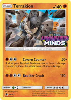 Pokemon SM Black Star Promos Terrakion - SM205