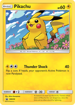 Pokemon SM Black Star Promos Pikachu - SM206