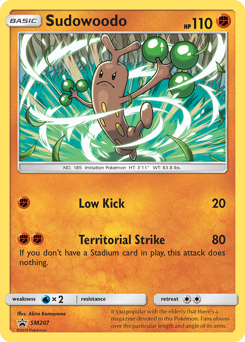 Pokemon SM Black Star Promos Sudowoodo - SM207