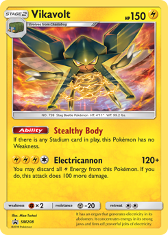 Pokemon SM Black Star Promos Vikavolt - SM208