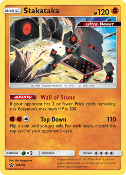 Pokemon SM Black Star Promos Stakataka - SM209