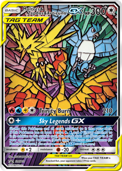 Pokemon SM Black Star Promos Moltres & Zapdos & Articuno-GX - SM210