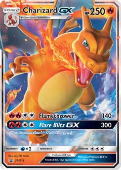 Pokemon SM Black Star Promos Charizard-GX - SM211