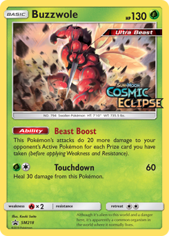 Pokemon SM Black Star Promos Buzzwole - SM218