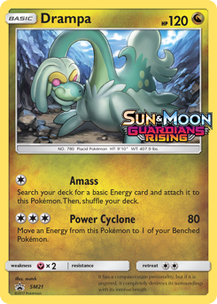 Pokemon SM Black Star Promos Drampa - SM21