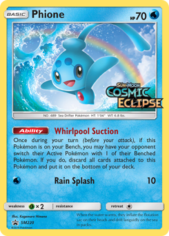Pokemon SM Black Star Promos Phione - SM220