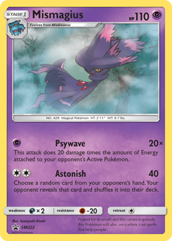 Pokemon SM Black Star Promos Mismagius - SM222