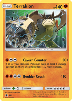 Pokemon SM Black Star Promos Terrakion - SM223